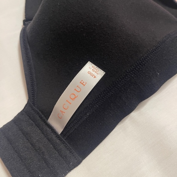 Lot of 2 Cacique bras wire free 42DD one front closure one back closure wireless - Picture 4 of 7